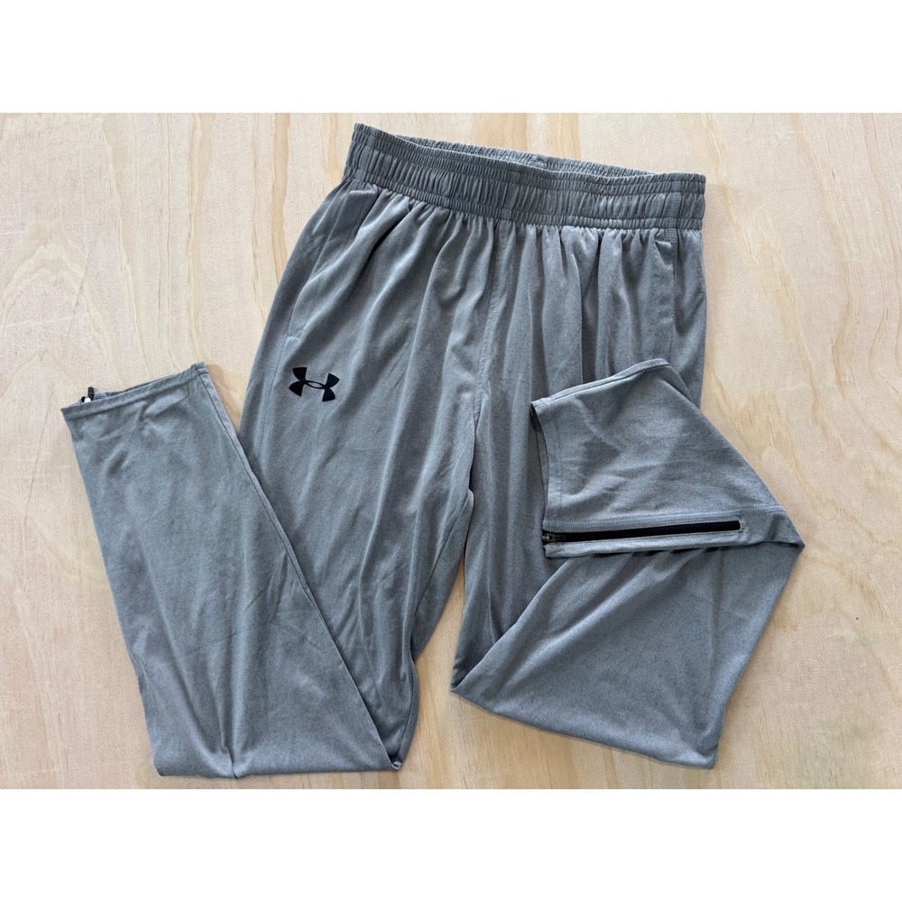 Under‎ Armour Men's Gray Athletic Joggers Ankle Zip Small Streetwear Gorpcore